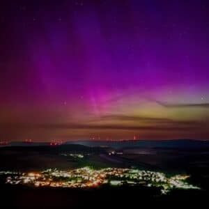 Wandbild Konken mit Polarlichter